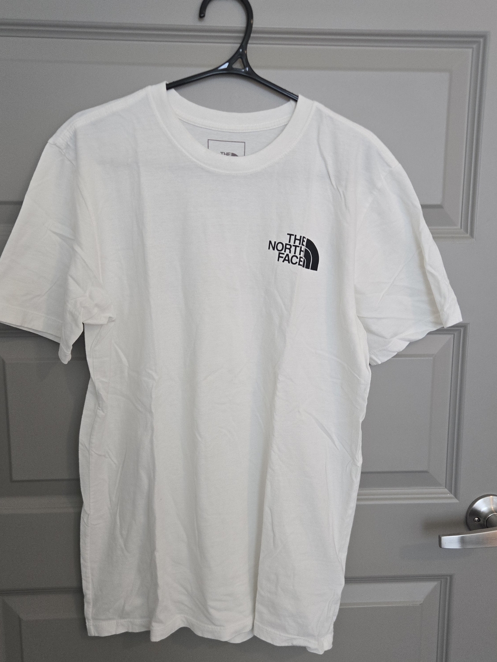 The North Face Men’s Short Sleeve Logo Tee - White with Black Logo